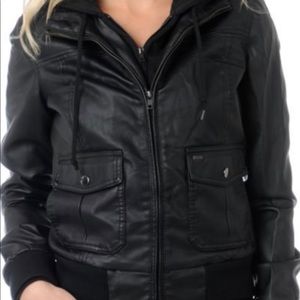 Obey Women’s Faux Leather Jacket